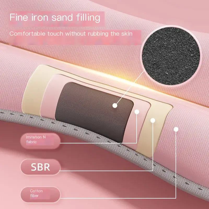 AeroFlex Ankle Weights featuring fine iron sand filling for a comfortable workout experience.